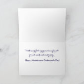 Carte de jour Soft Floral Administrative Professio (Intérieur)