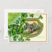Carte de jour St Patrick du château de Mallow vint (Devant / Derrière)