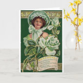 Carte de jour St. Patrick du Rose irlandais victor (Fleur jaune)