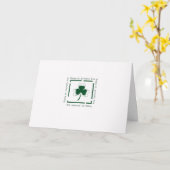 Carte de jour St. Patrick Élégante simple (Fleur jaune)
