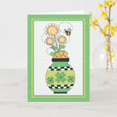 Carte de jour St. Patrick pour fleur irlandaise (Fleur jaune)