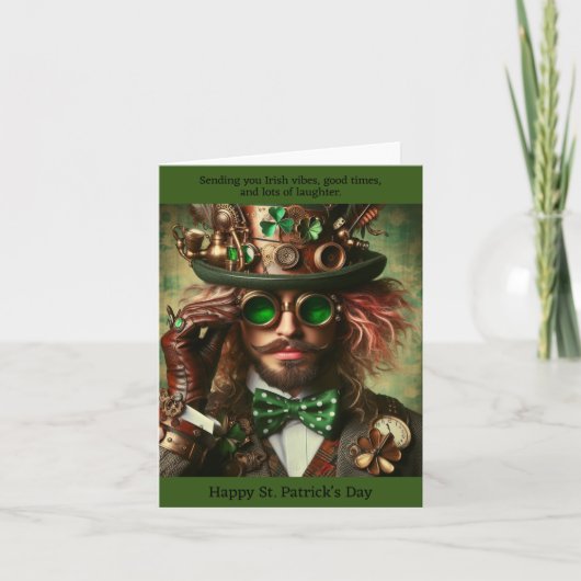 Carte de jour Steampunk St. Patrick (Devant)