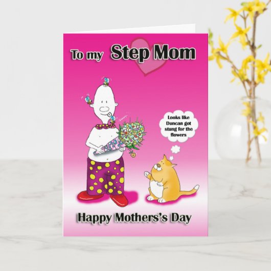 Carte de jour Step Maman (Fleur jaune)