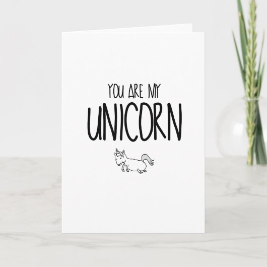 Carte de jour Unicorn Valentines (Devant)