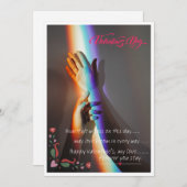 carte de jour valantine fleur d'amour (Devant / Derrière)