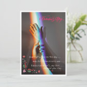 carte de jour valantine fleur d'amour (Debout devant)