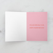 CARTE DE JOUR VALENTINE - BALLON DE COEUR CHIEN CH (Intérieur)