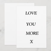 Carte de jour Valentines (Devant / Derrière)