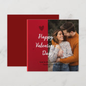 Carte de jour Valentines (Devant / Derrière)