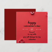 Carte de jour Valentines (Devant / Derrière)