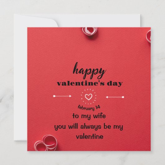 Carte de jour Valentines (Devant)