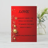 Carte de jour Valentines (Debout devant)