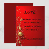 Carte de jour Valentines (Devant / Derrière)