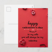 Carte de jour Valentines (Devant / Derrière)