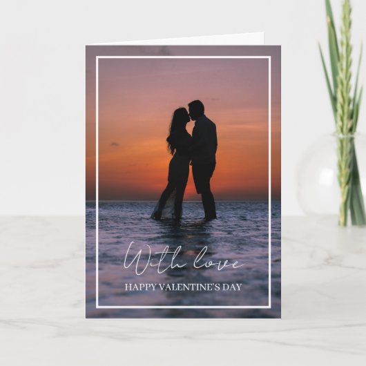 Carte de jour Valentines - Avec amour (Devant)