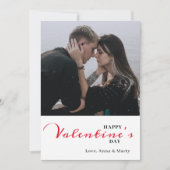 Carte de jour Valentines avec script Valentines (Devant)
