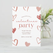 Carte de jour Valentines Coeurs Roses rouges (Debout devant)