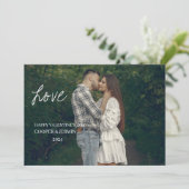 Carte de jour Valentines - Couvert d'Amour, Blanc (Debout devant)