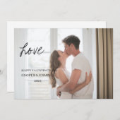 Carte de jour Valentines - Couvert d'amour, foncé (Devant / Derrière)