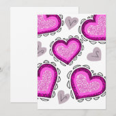 Carte de jour Valentines inspirées des faux Paper (Devant / Derrière)