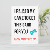 Carte de jour Valentines pour elle (Debout devant)