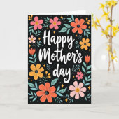 Carte de Journee des Mamans Design (Fleur jaune)