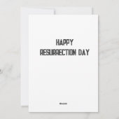 Carte de Joyeuse Fête de Résurrection (Dos)