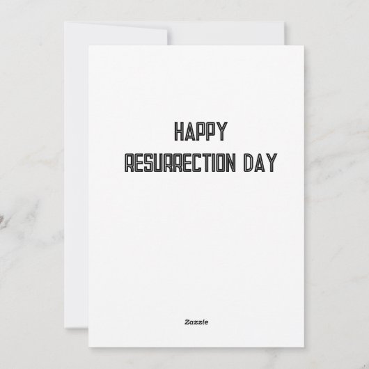 Carte de Joyeuse Fête de Résurrection (Dos)