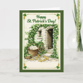 Carte de Joyeuse Saint-Patrick | Chaumière Irlanda (Devant)