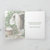 Carte de Joyeuse Saint-Patrick | Chaumière Irlanda (Intérieur)