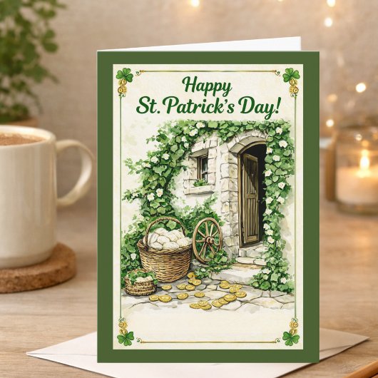 Carte de Joyeuse Saint-Patrick | Chaumière Irlanda