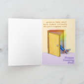Carte de joyeuse sortie pour la fierté LBGTQ+ Féli (Intérieur)