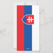 Carte de Joyeuses Fêtes de Slovaquie (Dos)