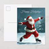 Carte de Joyeuses Fêtes. Noël  (Devant / Derrière)