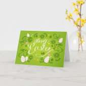 Carte de Joyeuses Pâques (Fleur jaune)