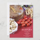 Carte de Joyeuses Pâques grecques avec du pain Tso (Devant)