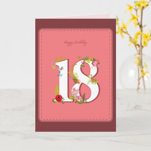 carte de joyeux anniversaire (Fleur jaune)