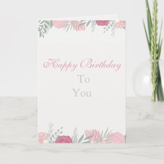 Carte de joyeux anniversaire (Devant)