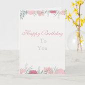 Carte de joyeux anniversaire (Fleur jaune)