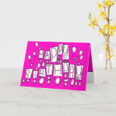 carte de joyeux anniversaire (Fleur jaune)