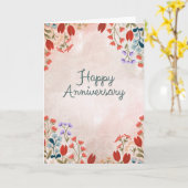 Carte de Joyeux Anniversaire (Fleur jaune)