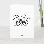 carte de joyeux anniversaire (Dos)