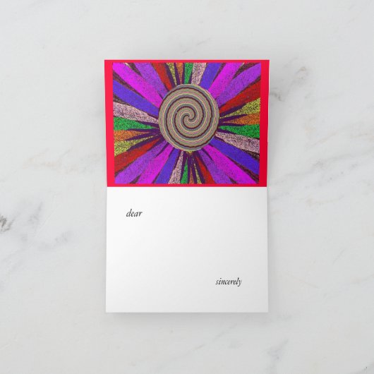 Carte de joyeux anniversaire (Intérieur)