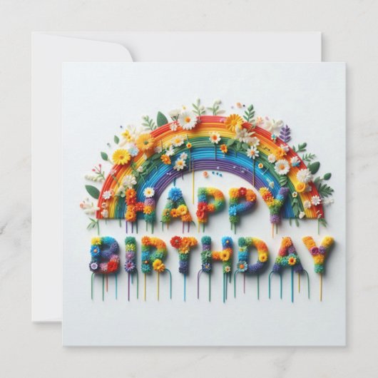 Carte de Joyeux Anniversaire (Devant)