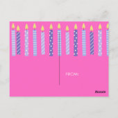 Carte de Joyeux Anniversaire (Dos)