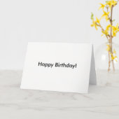 Carte de joyeux anniversaire (Fleur jaune)