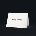 Carte de joyeux anniversaire<br><div class="desc">Carte d'anniversaire simple.</div>