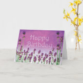 Carte de joyeux anniversaire (Fleur jaune)