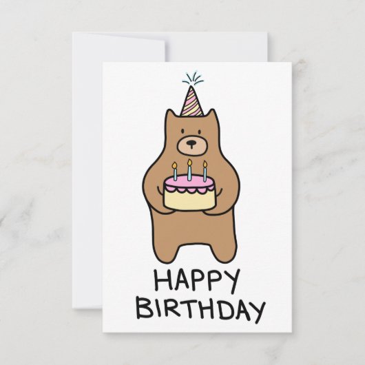 Carte de joyeux anniversaire (Devant)