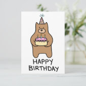 Carte de joyeux anniversaire (Debout devant)